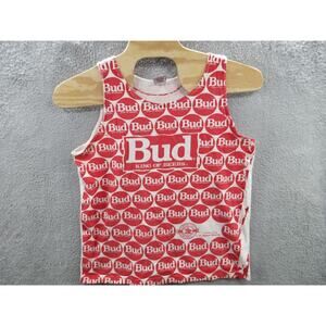 Vintage 90s Budweiser Beer 1991 AOP Tank Top WILD OATS Made USA XL